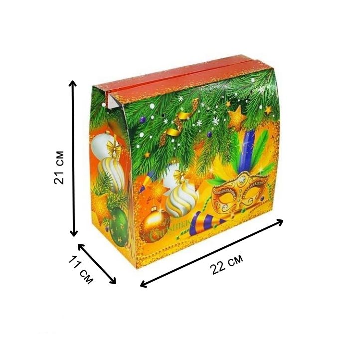 Новорічна коробка Маскарад 1000 гр Новорічна коробка Маскарад 1000 гр
