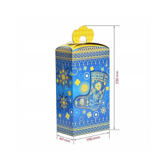 Новорічна коробка Ліхтар Етно 500 гр Новорічна коробка Ліхтар Етно 500 гр