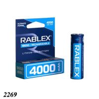 Батарейка акумулятор Li-ion 18650 3.7V 4000mAh  RABLEX  на блістері