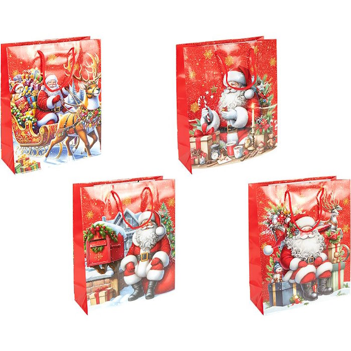 Пакет подарунковий Новорічний 33х44х11 см Пакет подарунковий Новорічний 33х44х11 см