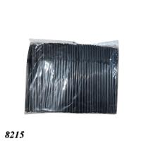 Соломка пряма d6 250 мм 500 шт чорна (8215)