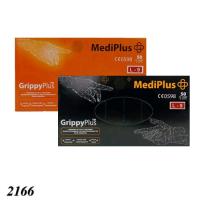 Рукавички GrippyPlus  L чорні/помаранчеві (1/10)