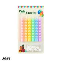 Свічки тортові Перлини в макаруни 6шт (1/24)