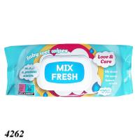 Вологі серветки Mix Fresh 120 шт з клапаном (4262)