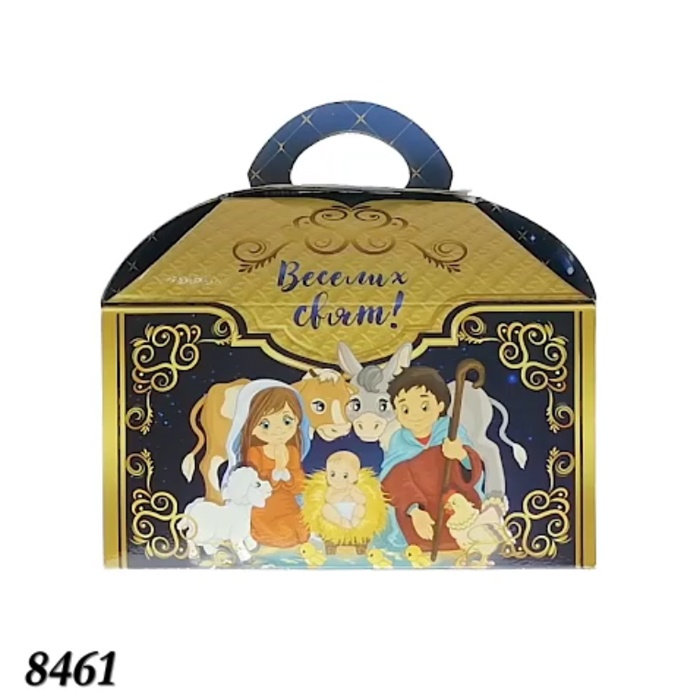 Новорічна коробка Скриня Різдво 800 гр Новорічна коробка Скриня Різдво 800 гр