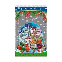 Пакет новорічний фольгований 25х40 см 100 шт. (4080)