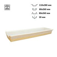 Прямокутна форма для пирогів 262х74х29 мм (0082)