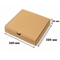 Коробка для піци Крафт 32x32x3.5 см (6387)