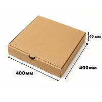 Коробка для піци Крафт 40x40x4 см (8065)
