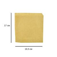 Пакет кутик паперовий Чорний 16.5х17 см 100 шт (0891)