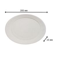 Тарілка паперова 225 мм  (3676)