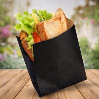 Пакет кутик паперовий Чорний 16.5х17 см 100 шт (0891)