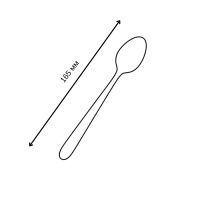 Ложка одноразова столова Андрекс Преміум 165 мм Прозора (9928)