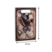 Дошка для нарізки з малюнком 23х37 см (5828)