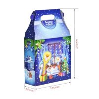 Новорічна коробка Будиночок Ніч на Миколая 700 гр (1089)