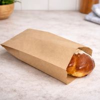 Пакет саше паперовий бурий 14×6×21 см уп. 100 шт (8871)