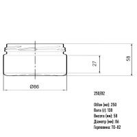 Банка скляна 0.250 л Твіст 82 мм (3348) Банка скляна 0.250 л Твіст 82 мм (3348)