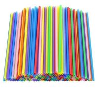 Соломка пряма Фреш d6.5 210 мм 500 шт кольорова (3319)