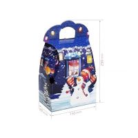 Новорічна коробка Сумка синя 800 гр (6200)
