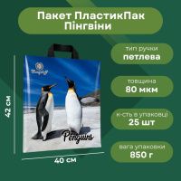 Пакет новорічний Пінгвіни 40х42 см (8564)