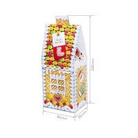 Новорічна коробка Будинок жовтий 350 гр (6931)