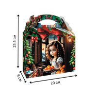 Новорічна коробка Святкові солодощі 800 гр (2373)