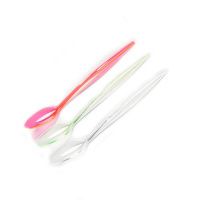 Ложка одноразова коктейльна Андрекс 178 мм Кольорова (5654)