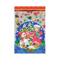 Пакет новорічний фольгований 20х30 см 100 шт. (2543) Пакет новорічний фольгований 20х30 см 100 шт. (2543)