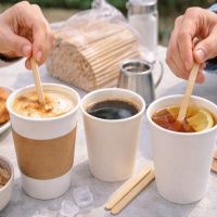 Мішалка для кави дерев'яна 14 см 700 шт (3051)