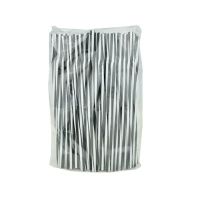 Соломка з вигином Фреш d8 235 мм 100шт чорно-біла (9946)