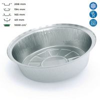 Контейнер алюмінієвий G-807L круглий 1000 мл (8315)