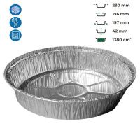 Контейнер алюмінієвий LF-803 круглий 1380 мл (0237)