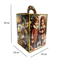 Новорічна коробка Дівчатка 600 гр (2385)