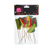 Шпажка дерево з фруктами 10 см 12 шт (9249)