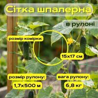 Сітка огіркова Agreen в рулоні 1,7х500м (A1956  )