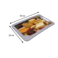 Дошка для нарізки пластикова з малюнком 20х30 см (1540)