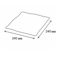 Серветка Алсу-Пак 100 шт одношарова Біла (0047)