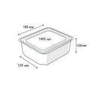 Контейнер для ягід та фруктів 1950 мл (1056)